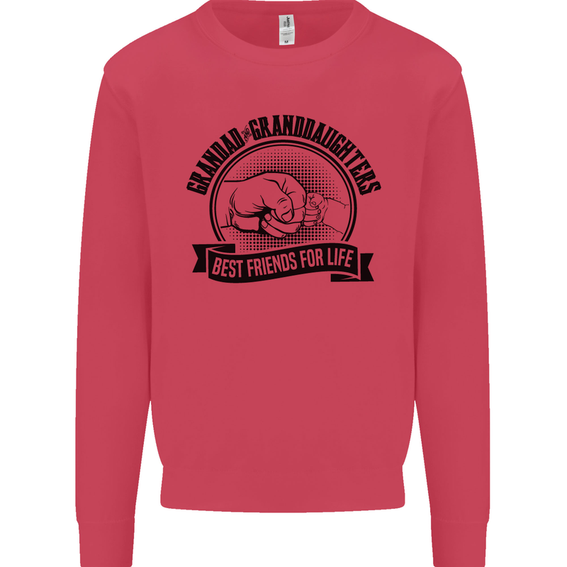 Grandad & Granddaughters Grandparent's Day Mens Sweatshirt Jumper Heliconia