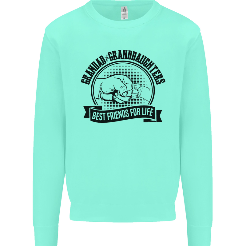 Grandad & Granddaughters Grandparent's Day Mens Sweatshirt Jumper Peppermint