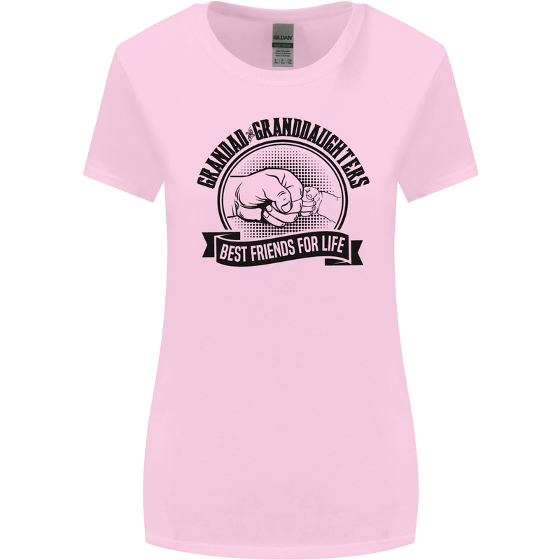 Grandad & Granddaughters Grandparent's Day Womens Wider Cut T-Shirt Light Pink