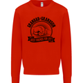 Grandad & Grandson Grandparent's Day Kids Sweatshirt Jumper Bright Red