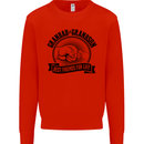 Grandad & Grandson Grandparent's Day Kids Sweatshirt Jumper Bright Red