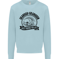 Grandad & Grandson Grandparent's Day Kids Sweatshirt Jumper Light Blue