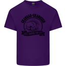 Grandad & Grandson Grandparent's Day Mens Cotton T-Shirt Tee Top Purple