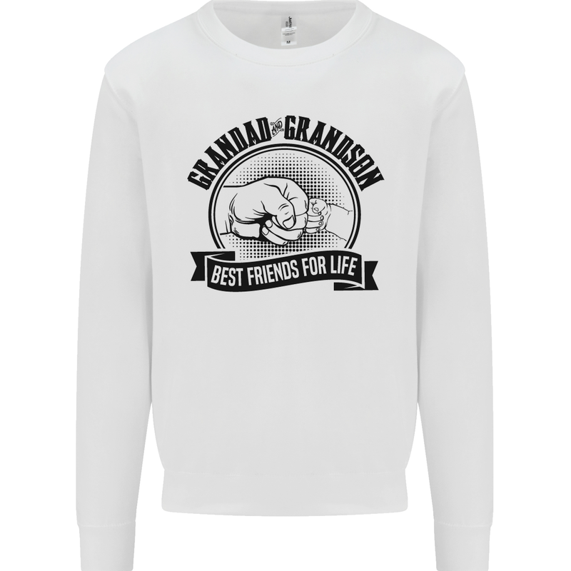 Grandad & Grandson Grandparent's Day Mens Sweatshirt Jumper White