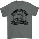 Grandad & Grandson Grandparent's Day Mens T-Shirt Cotton Gildan Charcoal