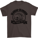 Grandad & Grandson Grandparent's Day Mens T-Shirt Cotton Gildan Dark Chocolate