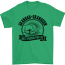 Grandad & Grandson Grandparent's Day Mens T-Shirt Cotton Gildan Irish Green
