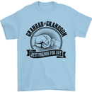 Grandad & Grandson Grandparent's Day Mens T-Shirt Cotton Gildan Light Blue