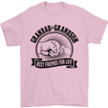 Grandad & Grandson Grandparent's Day Mens T-Shirt Cotton Gildan Light Pink