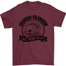 Grandad & Grandson Grandparent's Day Mens T-Shirt Cotton Gildan Maroon