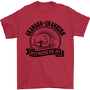 Grandad & Grandson Grandparent's Day Mens T-Shirt Cotton Gildan Red