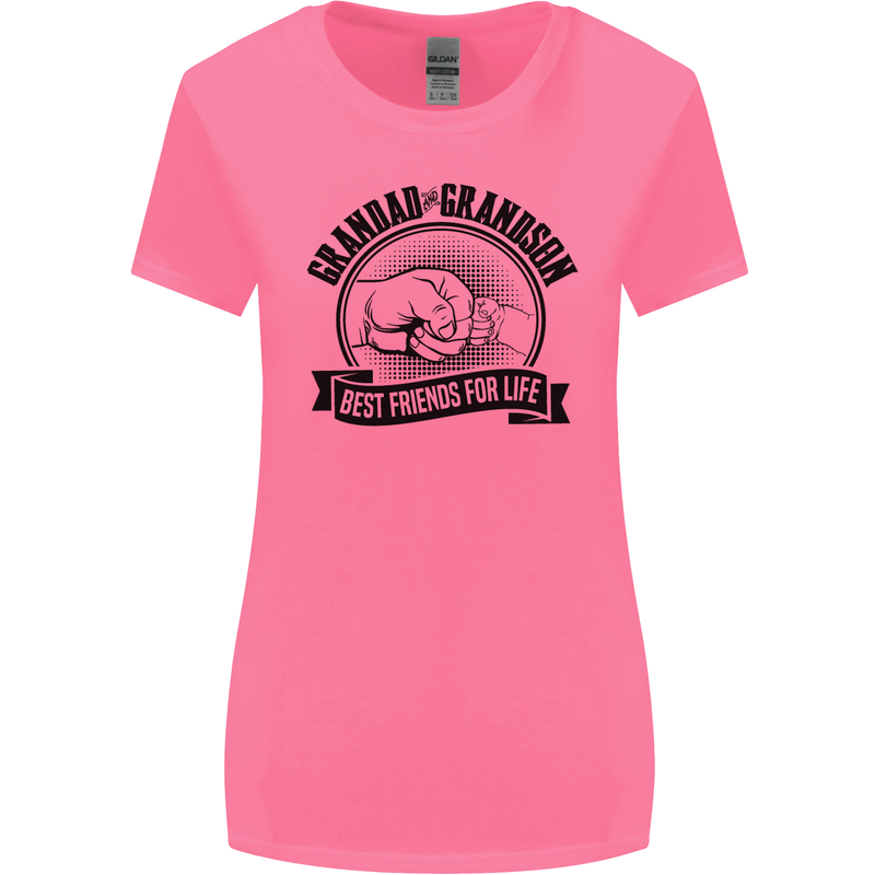 Grandad & Grandson Grandparent's Day Womens Wider Cut T-Shirt Azalea