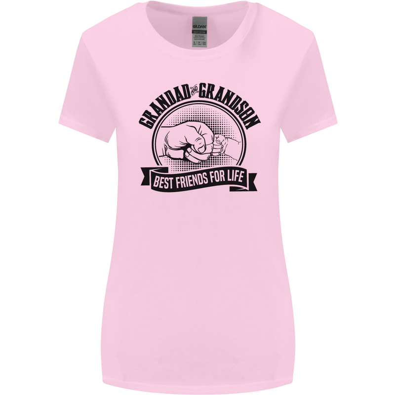 Grandad & Grandson Grandparent's Day Womens Wider Cut T-Shirt Light Pink