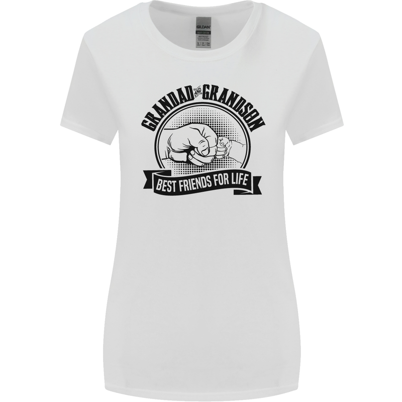 Grandad & Grandson Grandparent's Day Womens Wider Cut T-Shirt White