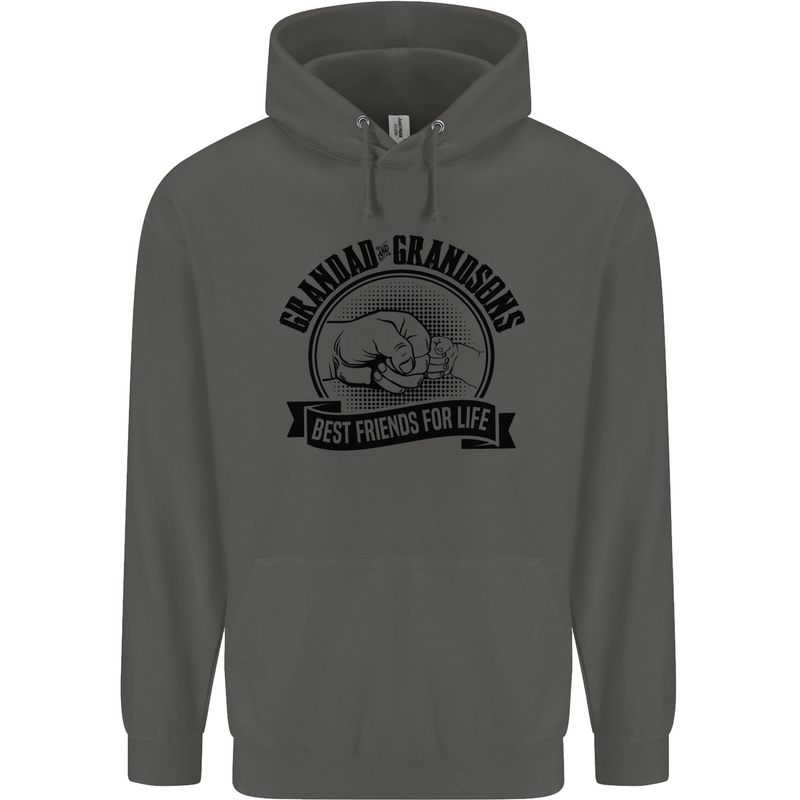 Grandad & Grandsons Grandparent's Day Childrens Kids Hoodie Storm Grey