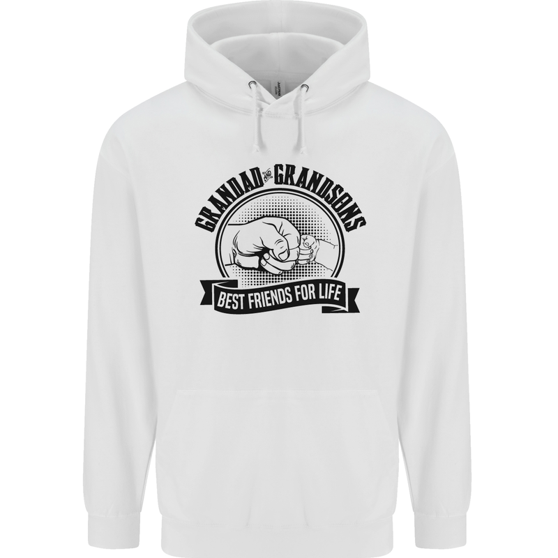 Grandad & Grandsons Grandparent's Day Childrens Kids Hoodie White