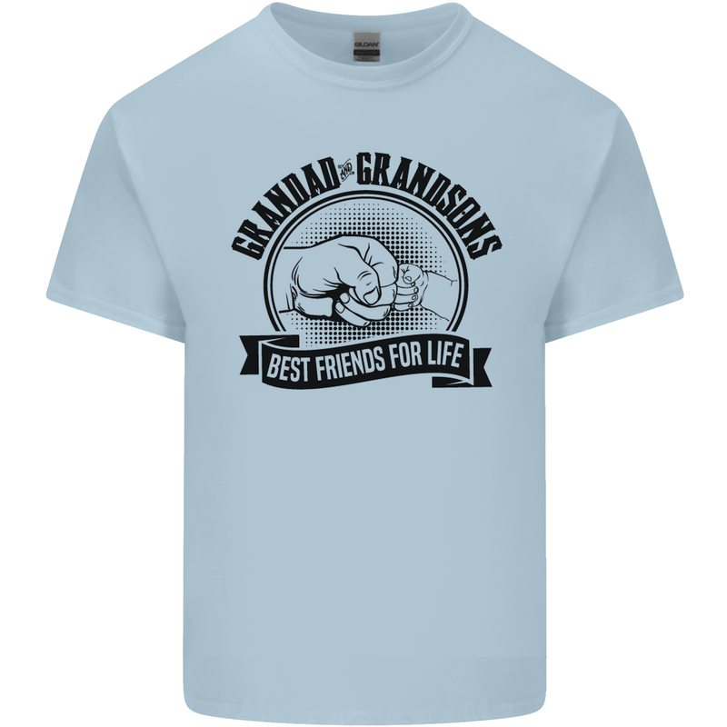Grandad & Grandsons Grandparent's Day Mens Cotton T-Shirt Tee Top Light Blue