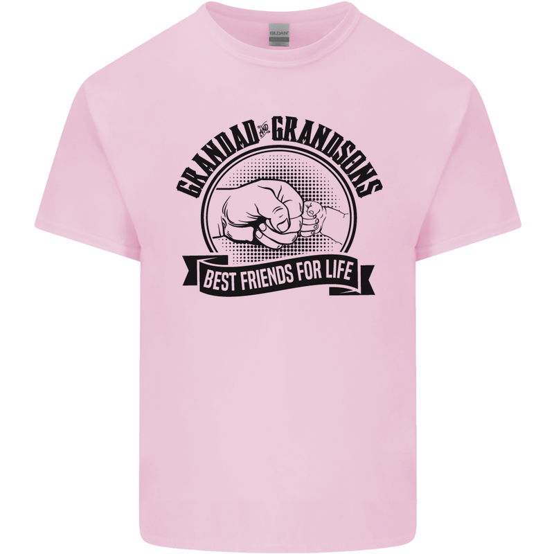Grandad & Grandsons Grandparent's Day Mens Cotton T-Shirt Tee Top Light Pink