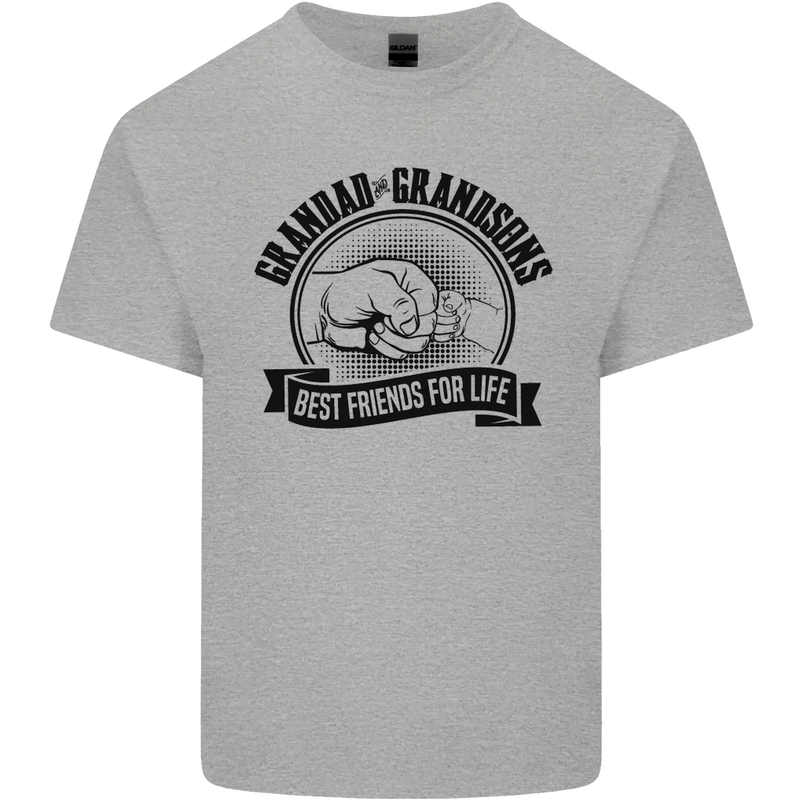 Grandad & Grandsons Grandparent's Day Mens Cotton T-Shirt Tee Top Sports Grey