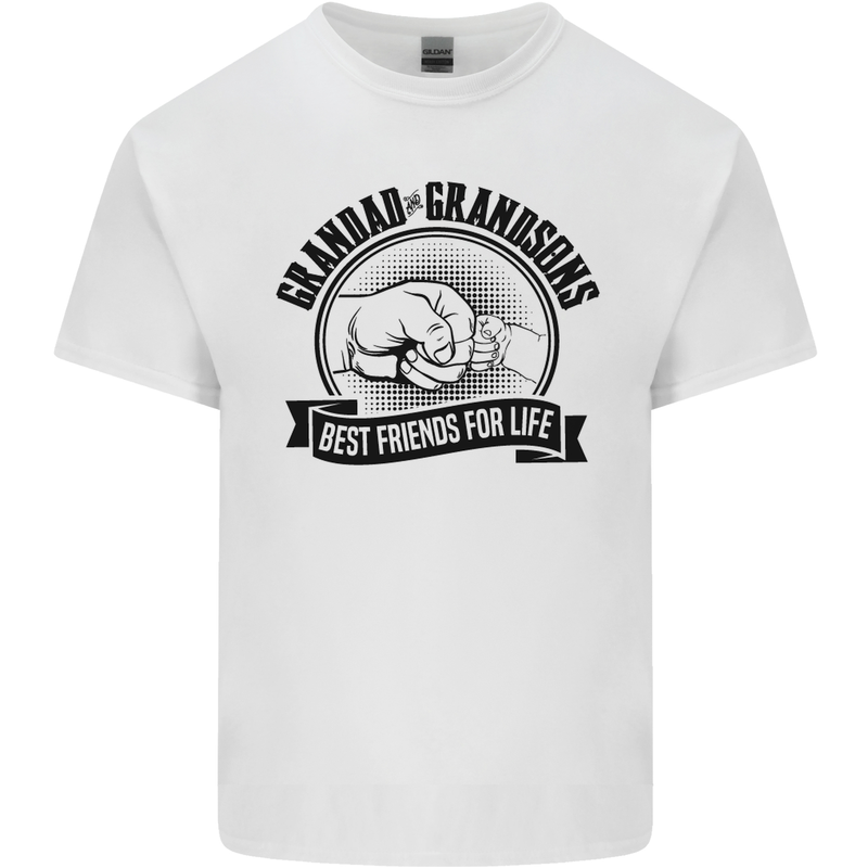 Grandad & Grandsons Grandparent's Day Mens Cotton T-Shirt Tee Top White
