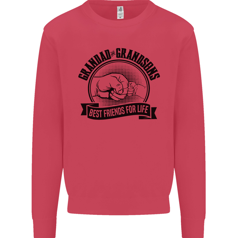 Grandad & Grandsons Grandparent's Day Mens Sweatshirt Jumper Heliconia