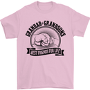 Grandad & Grandsons Grandparent's Day Mens T-Shirt Cotton Gildan Light Pink