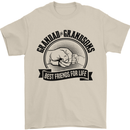 Grandad & Grandsons Grandparent's Day Mens T-Shirt Cotton Gildan Sand