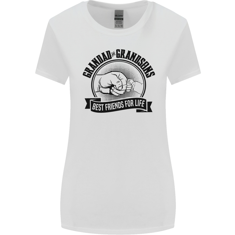 Grandad & Grandsons Grandparent's Day Womens Wider Cut T-Shirt White