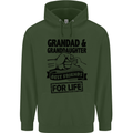 Grandad and Granddaughter Grandparent's Day Childrens Kids Hoodie Forest Green