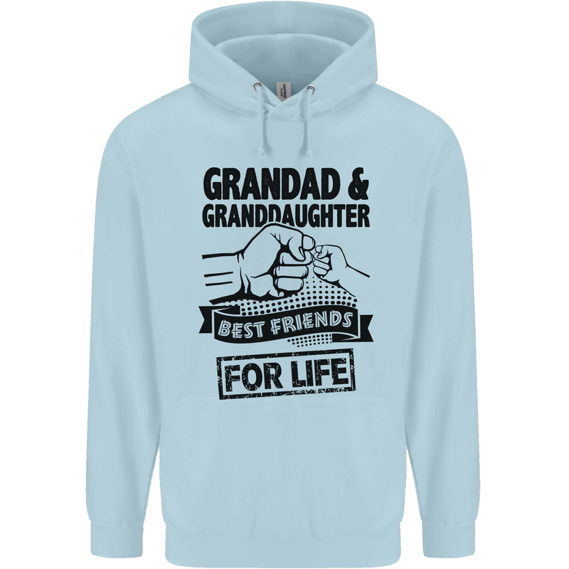 Grandad and Granddaughter Grandparent's Day Childrens Kids Hoodie Light Blue