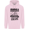 Grandad and Granddaughter Grandparent's Day Childrens Kids Hoodie Light Pink