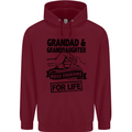 Grandad and Granddaughter Grandparent's Day Childrens Kids Hoodie Maroon