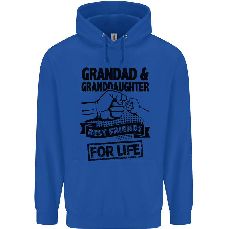 Grandad and Granddaughter Grandparent's Day Childrens Kids Hoodie Royal Blue