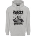 Grandad and Granddaughter Grandparent's Day Childrens Kids Hoodie Sports Grey