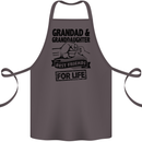 Grandad and Granddaughter Grandparent's Day Cotton Apron 100% Organic Dark Grey