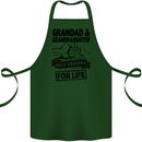 Grandad and Granddaughter Grandparent's Day Cotton Apron 100% Organic Forest Green