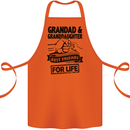 Grandad and Granddaughter Grandparent's Day Cotton Apron 100% Organic Orange