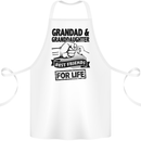 Grandad and Granddaughter Grandparent's Day Cotton Apron 100% Organic White