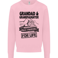 Grandad and Granddaughter Grandparent's Day Kids Sweatshirt Jumper Light Pink