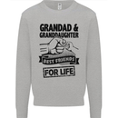 Grandad and Granddaughter Grandparent's Day Kids Sweatshirt Jumper Sports Grey
