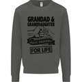 Grandad and Granddaughter Grandparent's Day Kids Sweatshirt Jumper Storm Grey