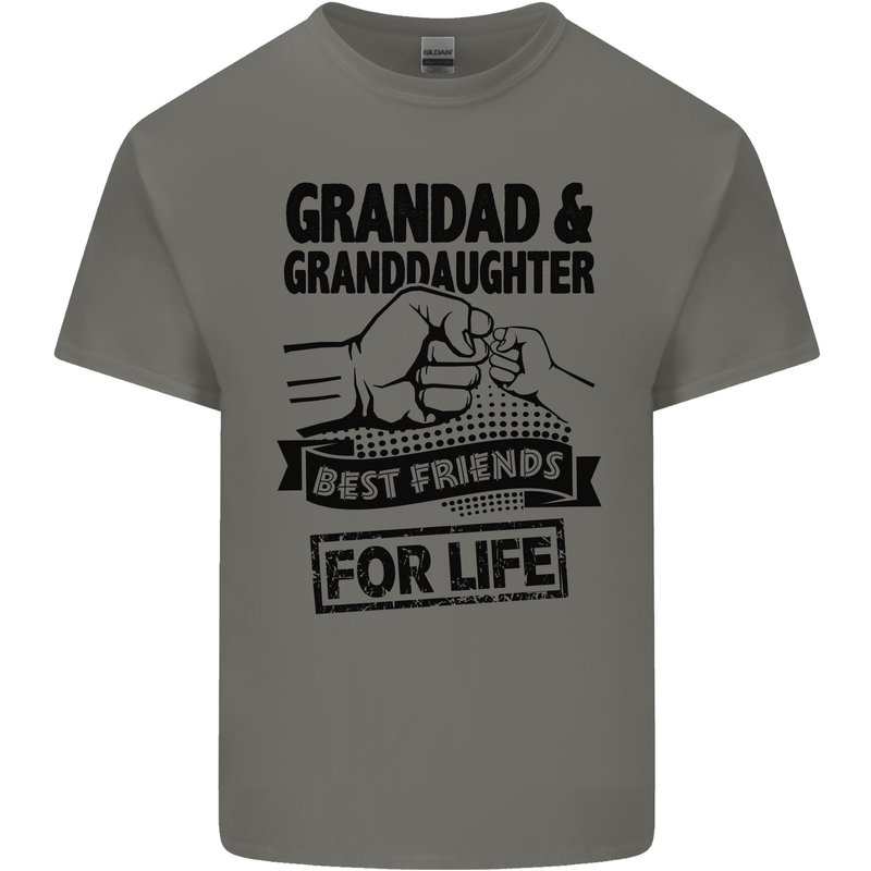 Grandad and Granddaughter Grandparent's Day Kids T-Shirt Childrens Charcoal