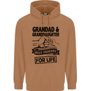 Grandad and Granddaughter Grandparent's Day Mens 80% Cotton Hoodie Caramel Latte