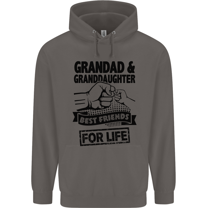 Grandad and Granddaughter Grandparent's Day Mens 80% Cotton Hoodie Charcoal