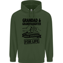 Grandad and Granddaughter Grandparent's Day Mens 80% Cotton Hoodie Forest Green