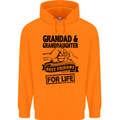 Grandad and Granddaughter Grandparent's Day Mens 80% Cotton Hoodie Orange