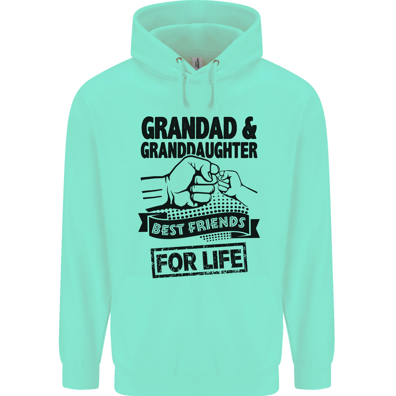 Grandad and Granddaughter Grandparent's Day Mens 80% Cotton Hoodie Peppermint