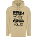 Grandad and Granddaughter Grandparent's Day Mens 80% Cotton Hoodie Sand