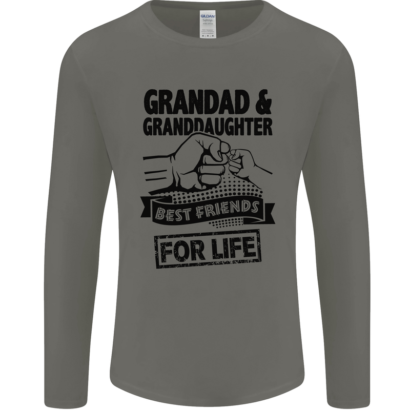 Grandad and Granddaughter Grandparent's Day Mens Long Sleeve T-Shirt Charcoal