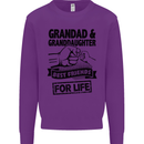 Grandad and Granddaughter Grandparent's Day Mens Sweatshirt Jumper Purple
